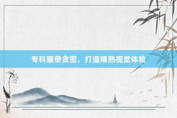 专科画册贪图，打造精熟视觉体验